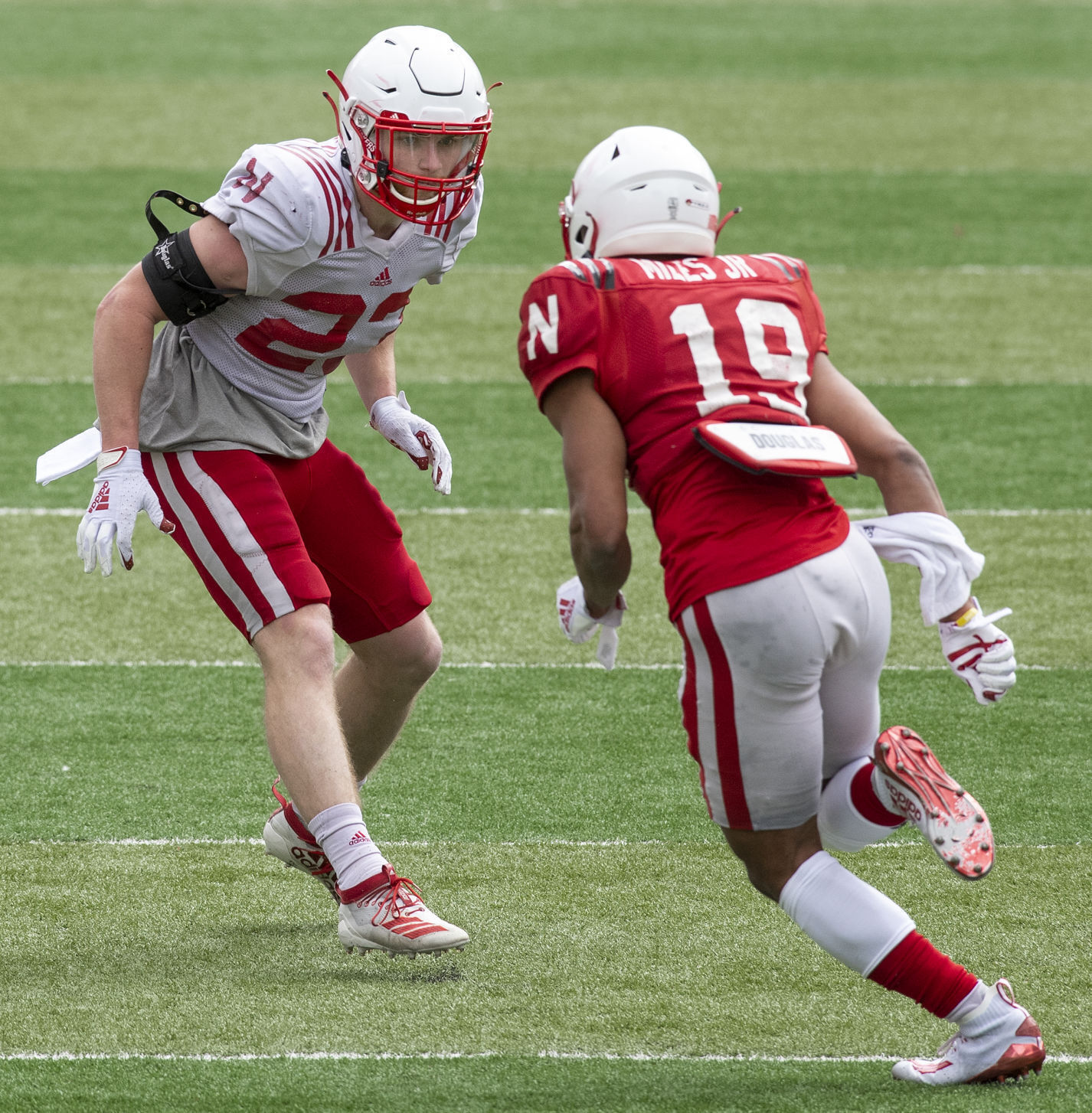 Nebraska football practice, 4.17